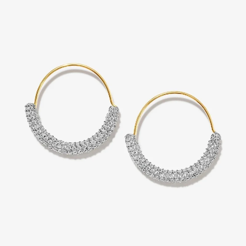 Women's gold earrings-Allum hoop earrings