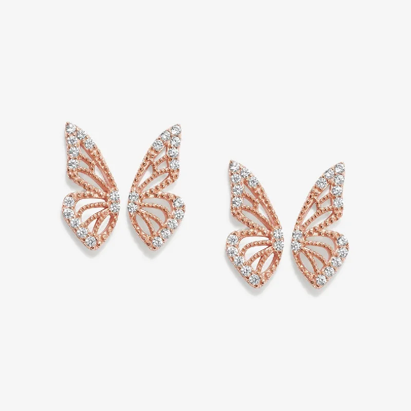 Women's statement stud earrings-Peta butterfly earrings