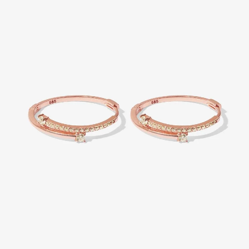 Women's cute earrings-Celvin hoops