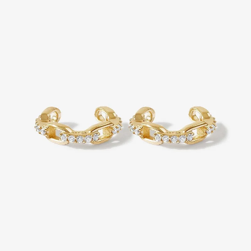 Women's personalized earrings-Avi ear cuffs