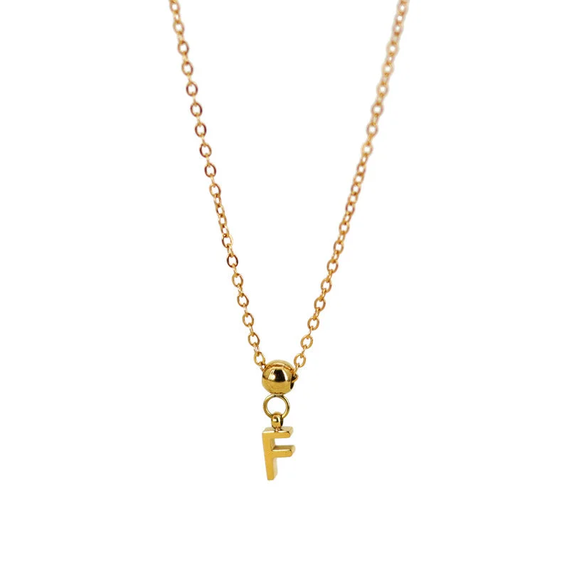 Letter Necklace (F)