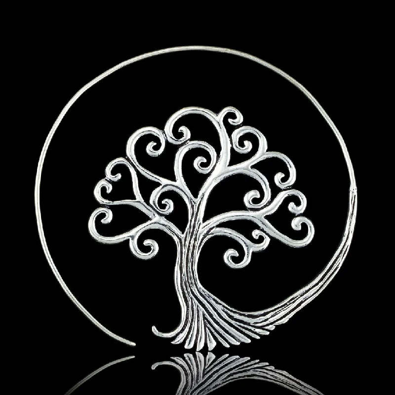 Women's fashion statement earrings-<span>ASE-349<span>: </span></span>Tree of Life Spirals