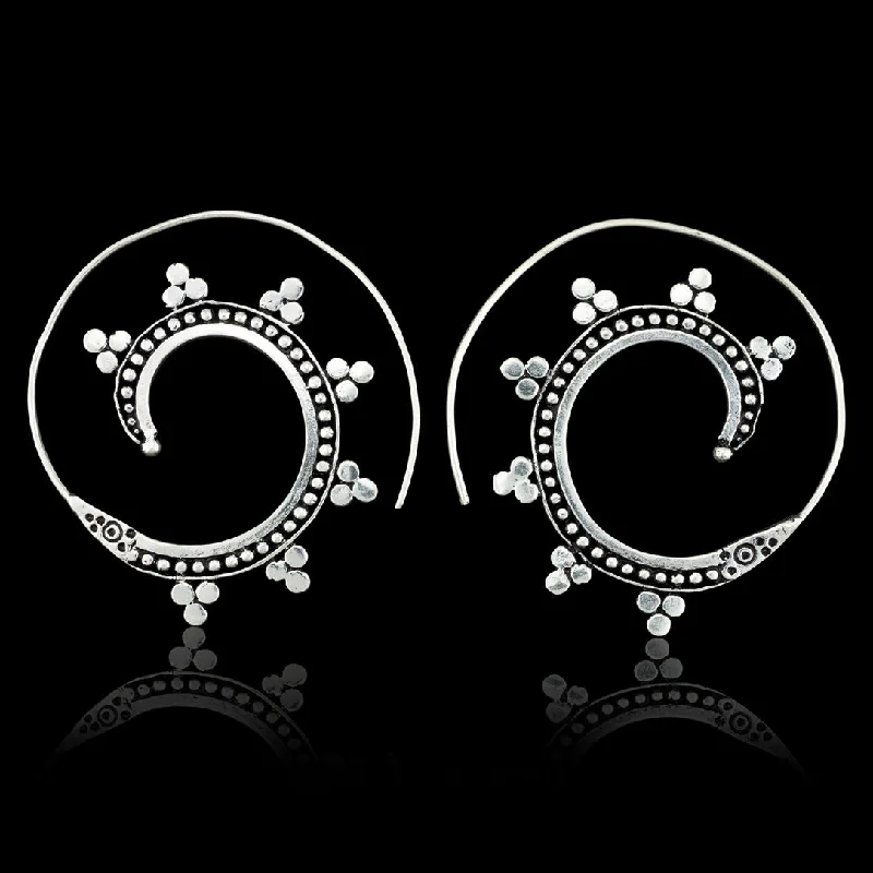 Women's simple stud earrings-<span>ASE-306<span>: </span></span>Bindi Spirals