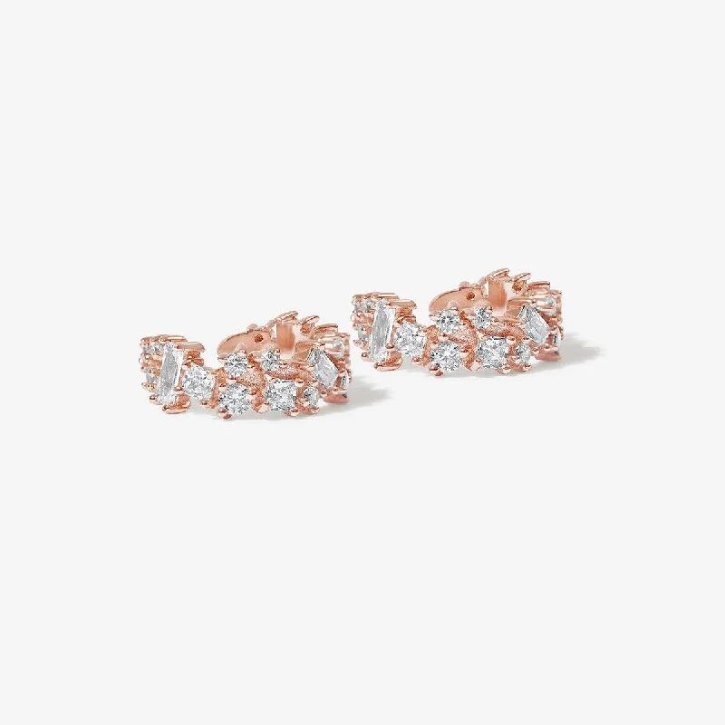 Women's rose gold earrings-Dewei ear cuffs