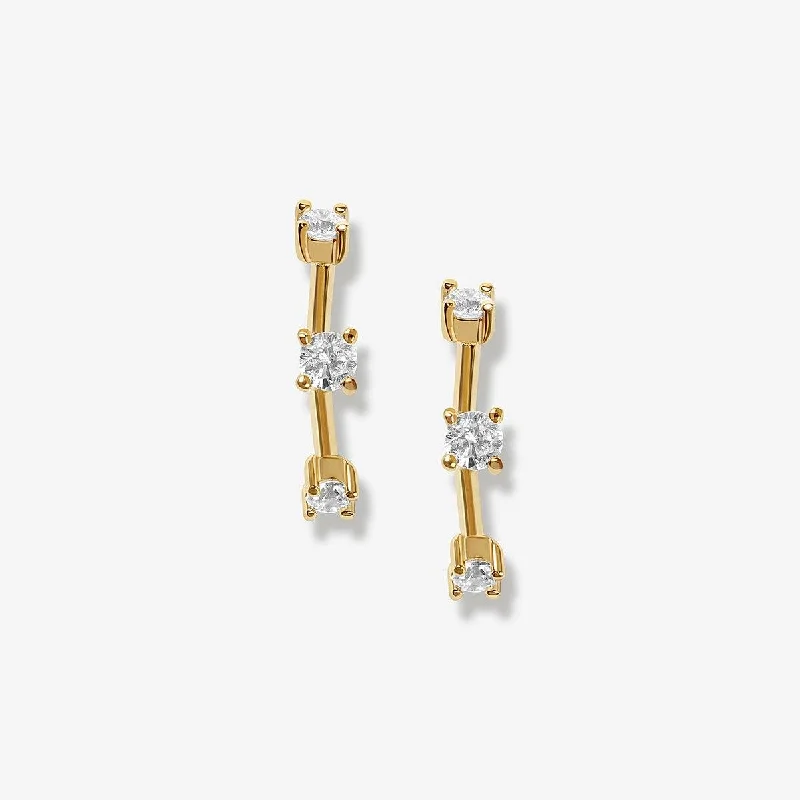 Women's bold statement earrings-Heny stud earrings