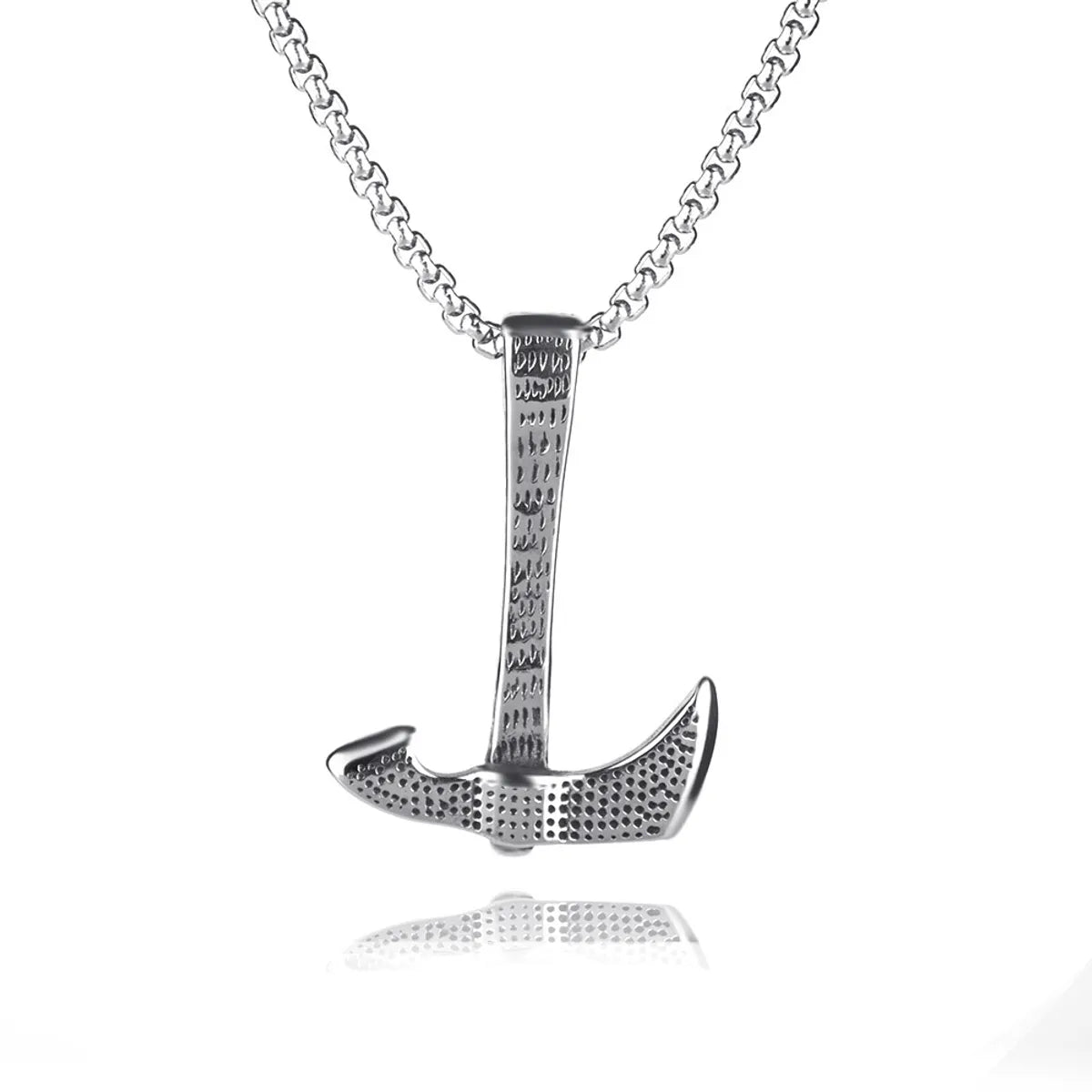 Axe Hammer Titanium Steel Necklace