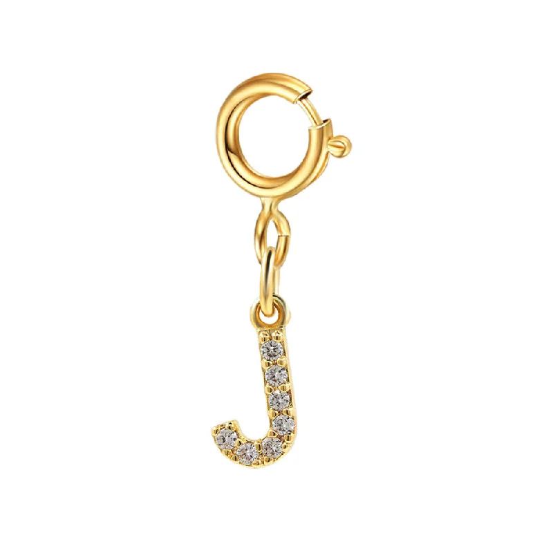 Spring Fastener Letter Pendant J