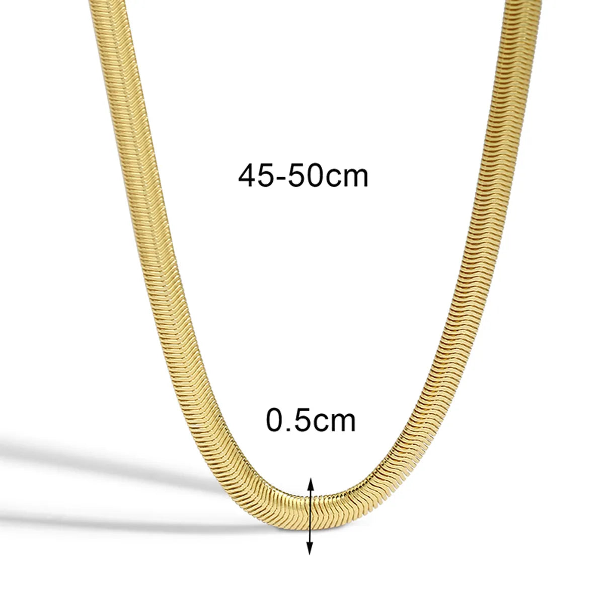 Women’s holiday gift necklace-Simple Style Solid Color Copper Plating 18k Gold Plated Women's Necklace