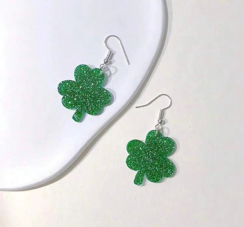 Women's sterling silver earrings-Adorable Saint Patrick’s Day Earrings