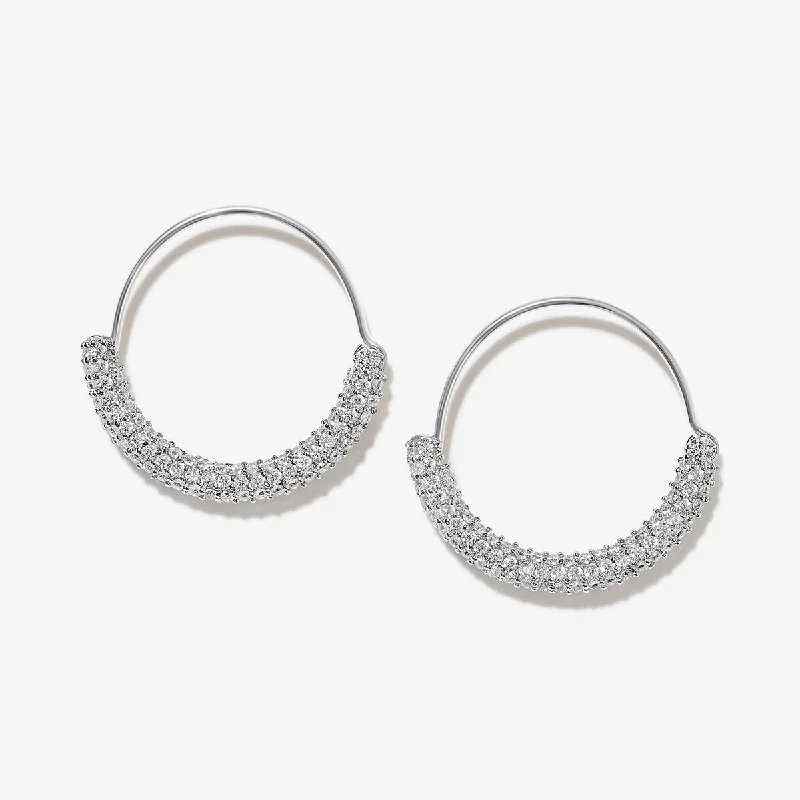 Women's chic gold earrings-Allum hoop earrings