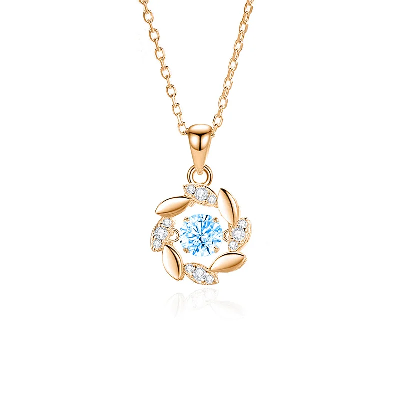 Zircon Blue Diamond Rose Gold