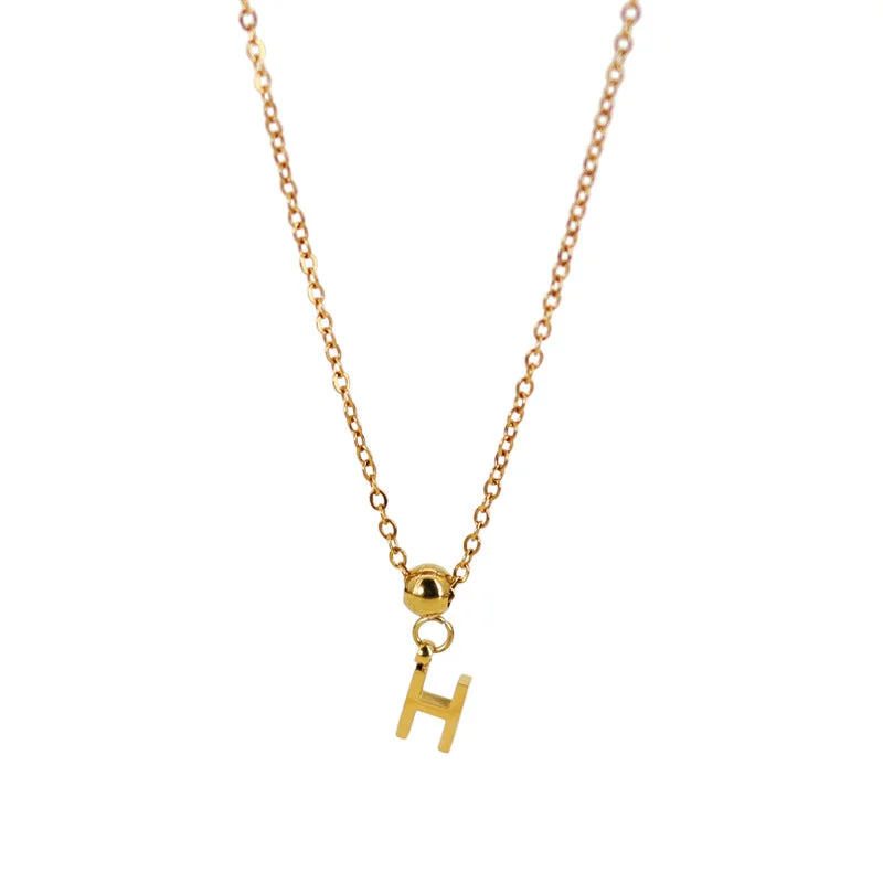 Letter Necklace (H)