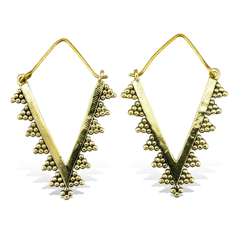 Women's nature-inspired earrings-<span>BRE-401<span>: </span></span>Angola Drops