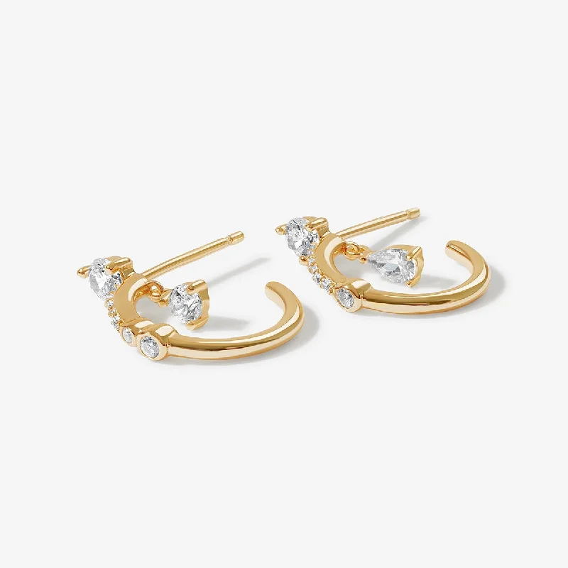 Women's casual earrings-Wilder hoop earrings