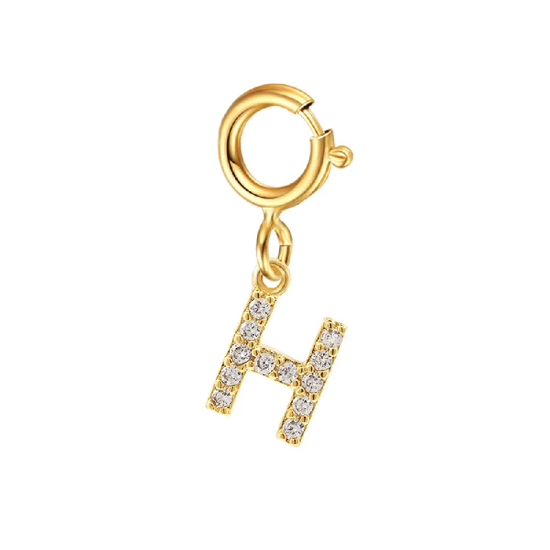 Spring Fastener Letter Pendant H