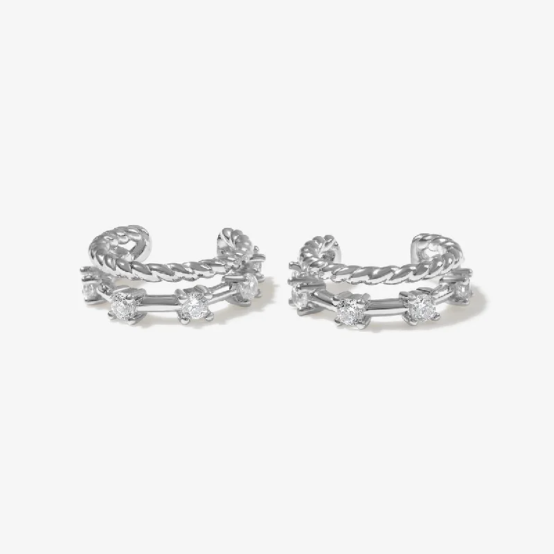 Women's wedding earrings-Hani ear cuffs