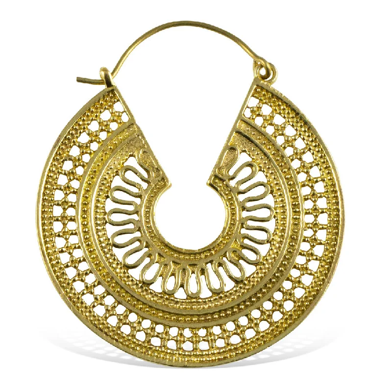 Women's chic earrings-<span>BRE-341<span>: </span></span>Sanjati Hoops