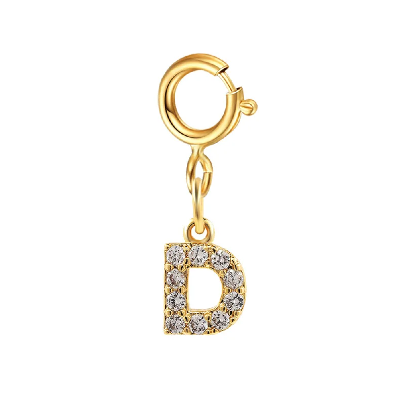 Spring Fastener Letter Pendant D