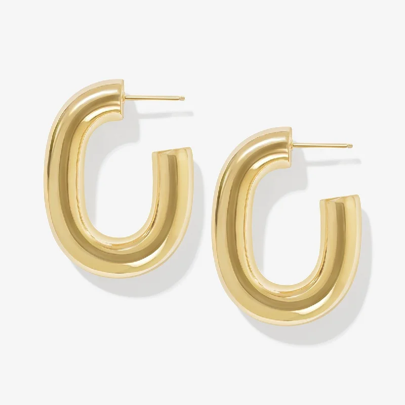 Women's adjustable earrings-Fidel hoop earrings