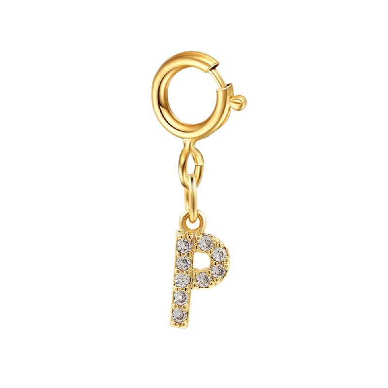 Spring Fastener Letter Pendant P