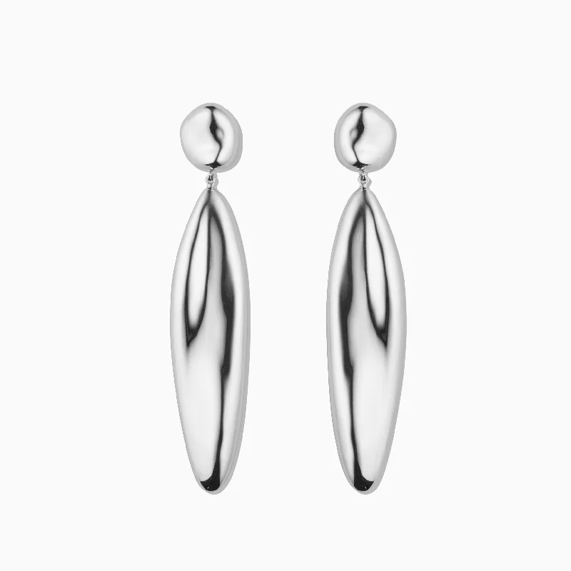 Women's sterling hoop earrings-Patrice Earrings