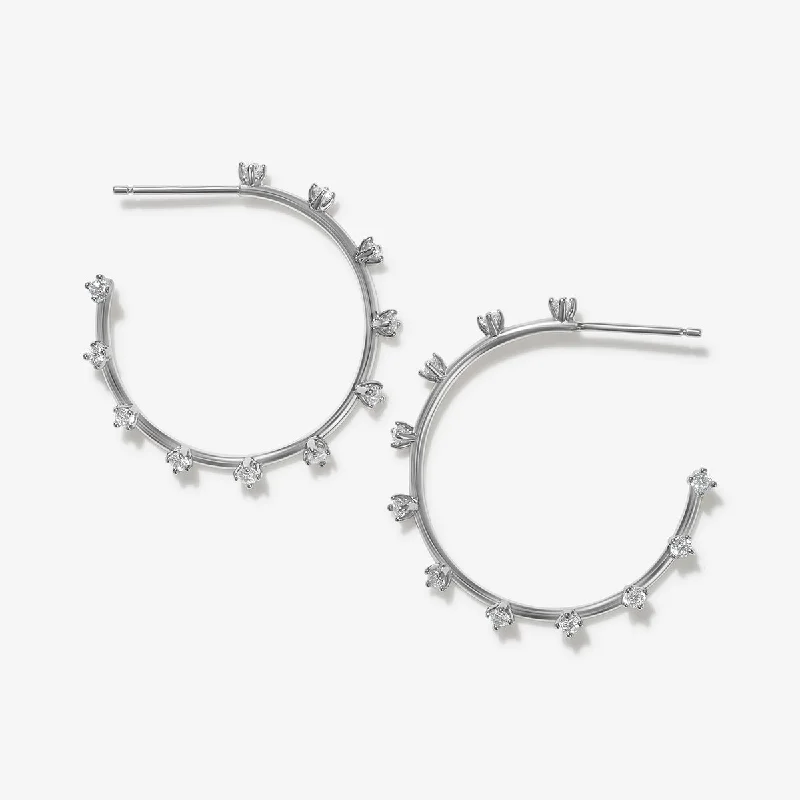 Women's designer earrings-Emerson hoop earrings