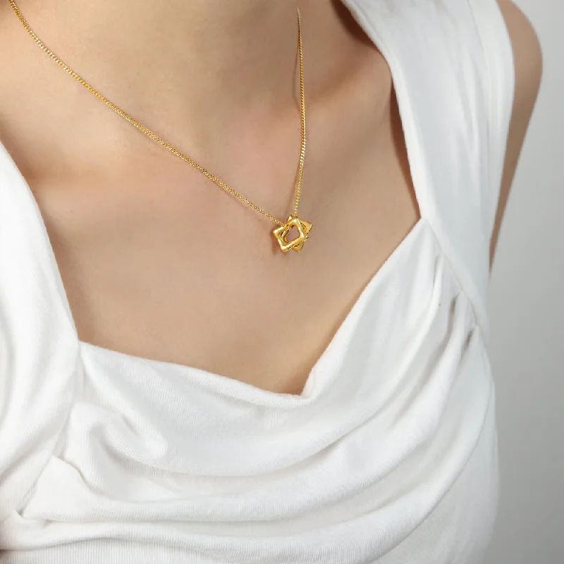 P1667-Gold Necklace-40+5cm