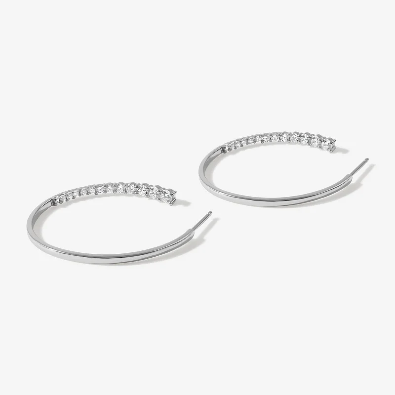 Women's modern earrings-Tyler maxi hoop earrings