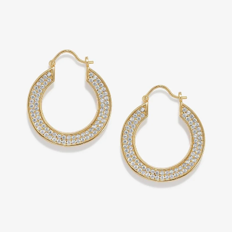 Women's evening earrings-Vana pavé earrings