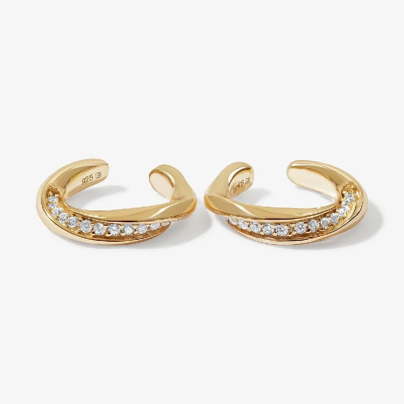 Women's luxury drop earrings-Aron ear cuffs