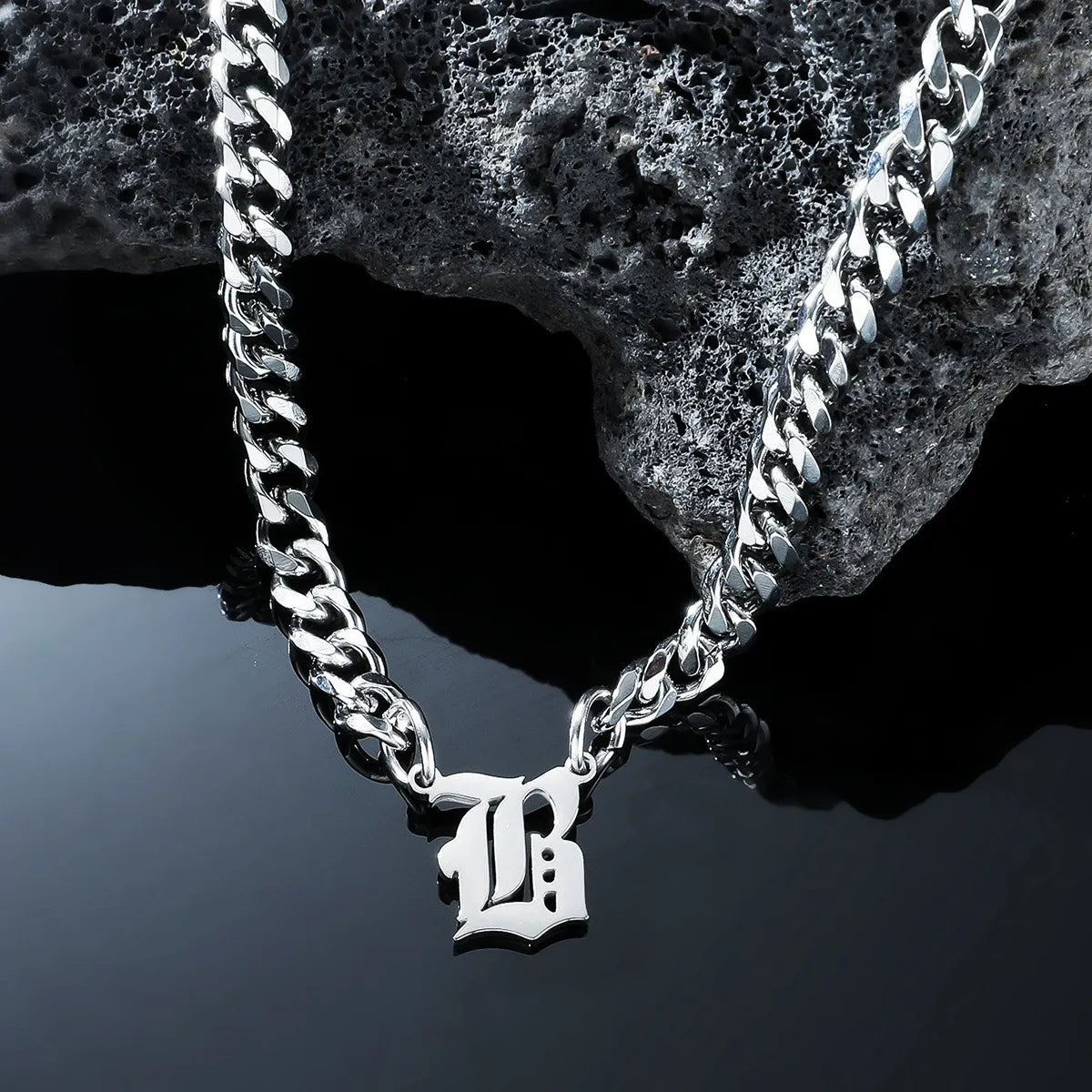 Silver Letter B