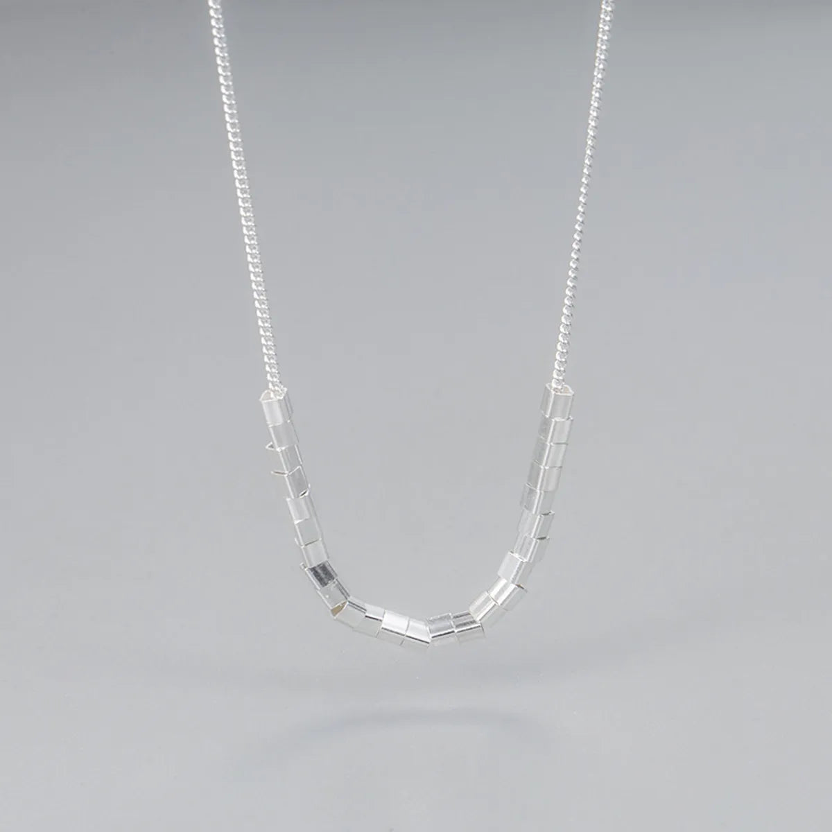 Women’s elegant necklace set-Ig Style Geometric Sterling Silver Necklace