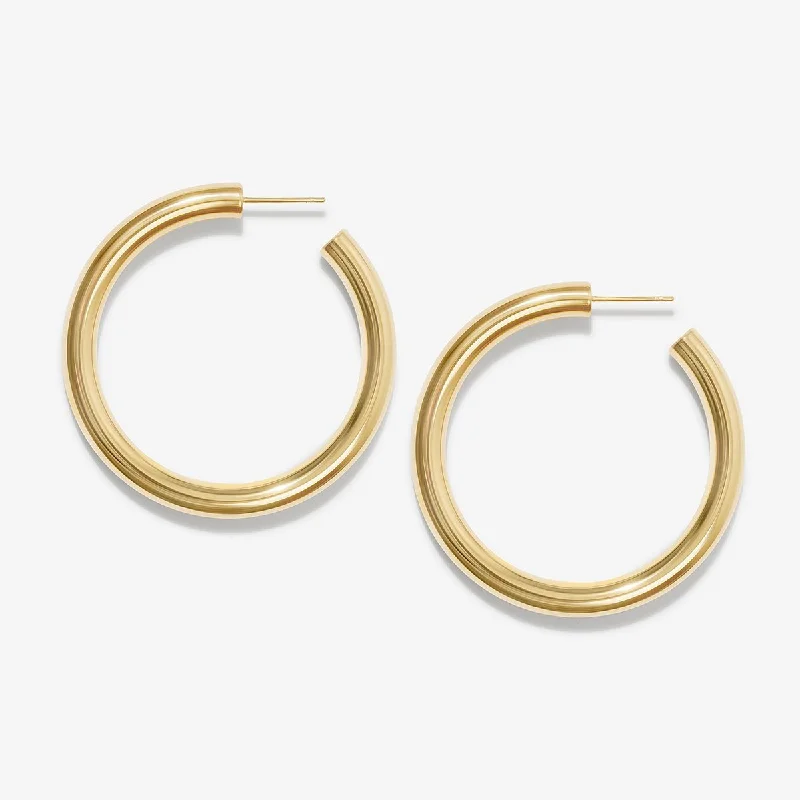 Women's vintage earrings-Mercas hoop earrings