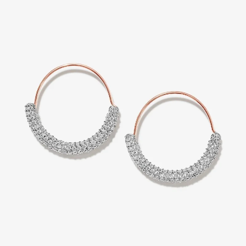 Women's eco-friendly earrings-Allum hoop earrings