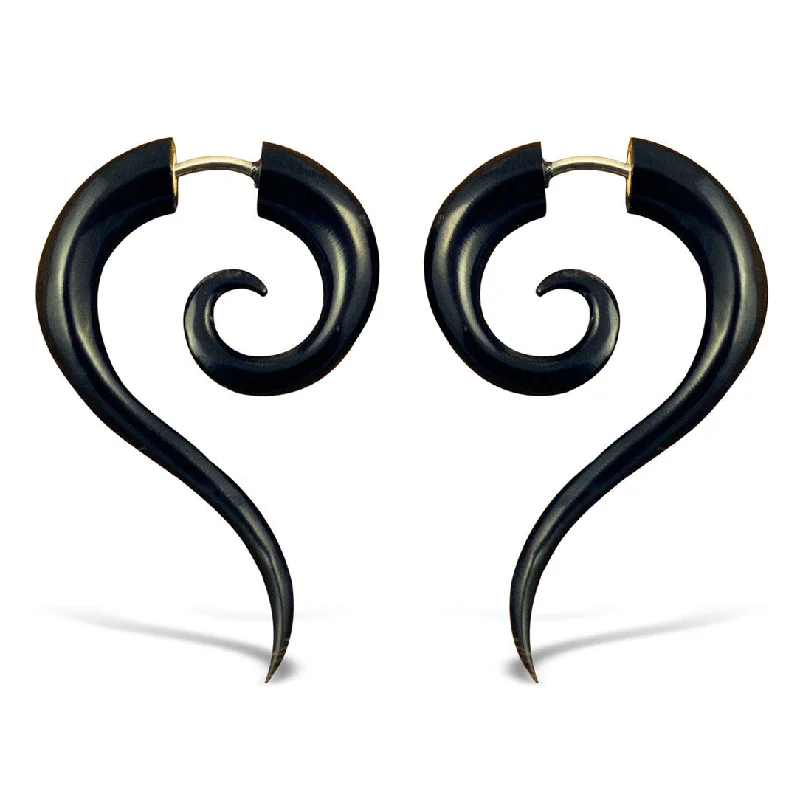 Women's flower earrings-<span>EFH-305<span>: </span></span>Eternitys - Horn