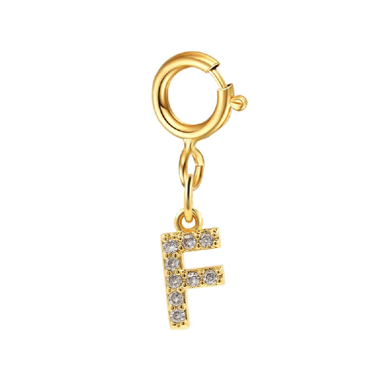 Spring Fastener Letter Pendant F