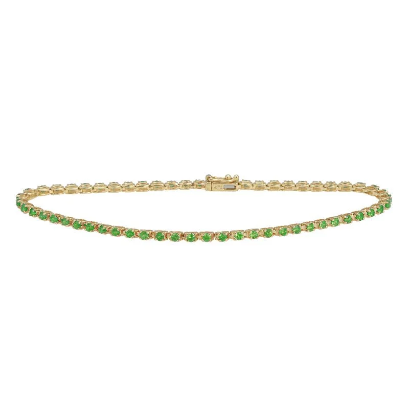 Women's festive bangle-Gemstone Tennis Bracelet