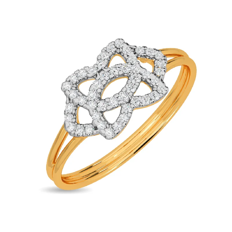 Women’s wedding ring styles-Foral Divine Ring