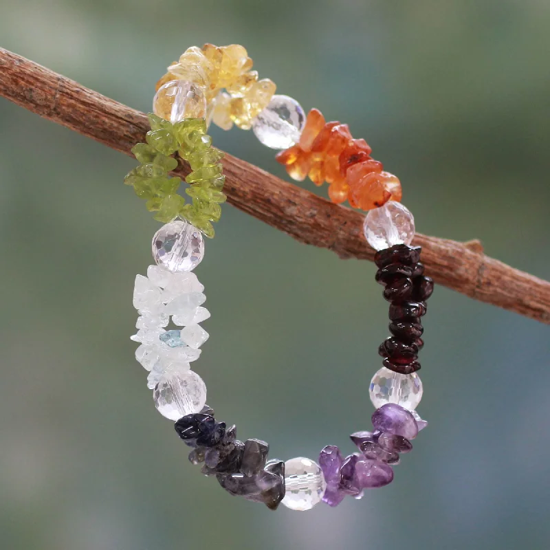 Women's elegant bracelet-Peaceful Friendship Multi-Gemstone Bracelet