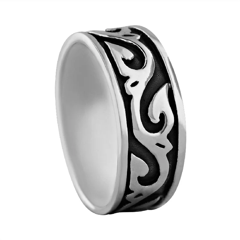 Women's ring gift box-Sterling Silver Tribal Ring