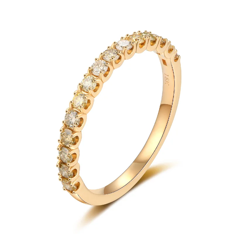 Women’s engagement ring ideas-Classic Diamond Half Eternity Ring