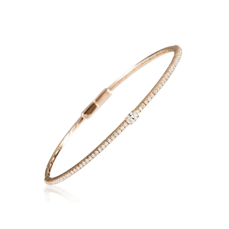 Women's chic bracelet-Riviere Mini Tennis Bracelet