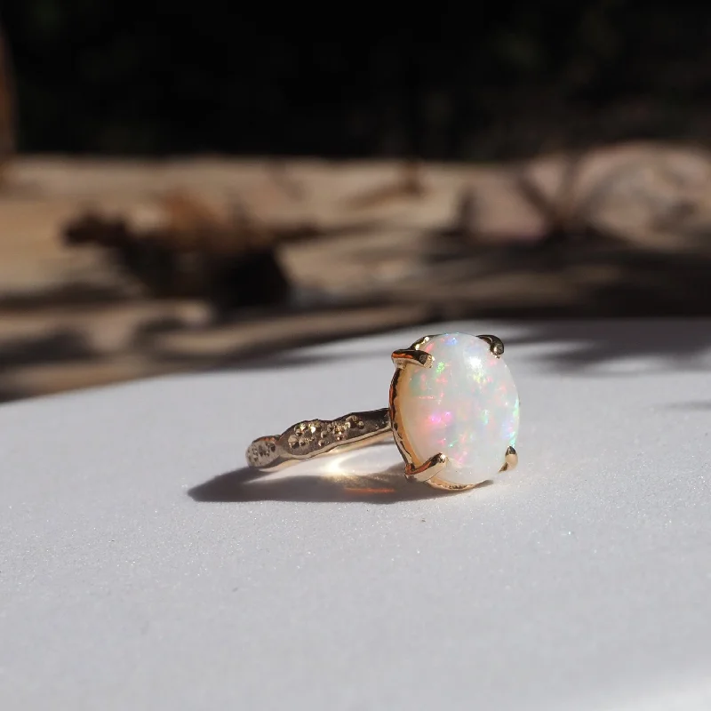 Women’s ring sales-14k Opal Star Dust Ring