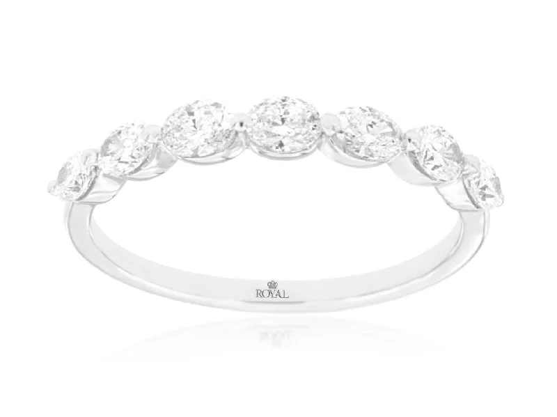 Women’s ethical engagement ring-0.70 CTW Natural Marquise Diamond Wedding Ring White Gold