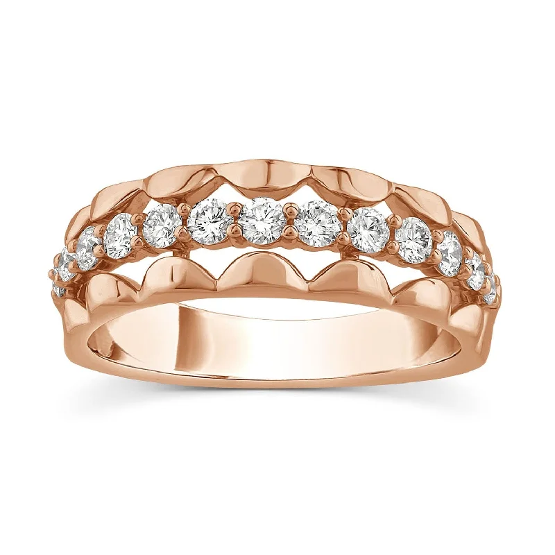 Women’s wedding ring styles-Sahara CZ Ring