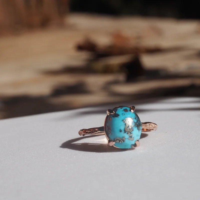 Women’s bespoke ring-14k Turquoise Star Dust Ring