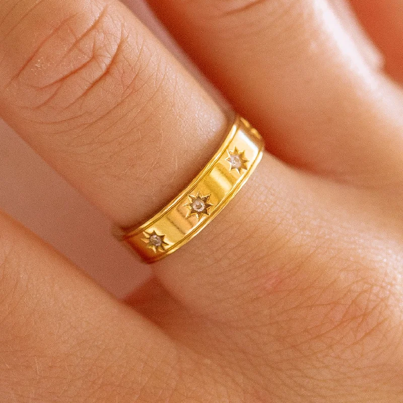 Women’s radiant rings-Lucent Ring Gold