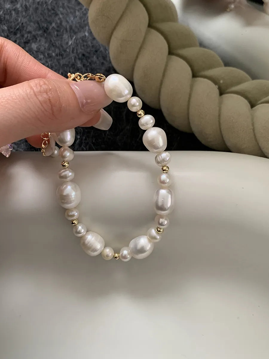 Golden Balls Freshwater Pearl Bracelet