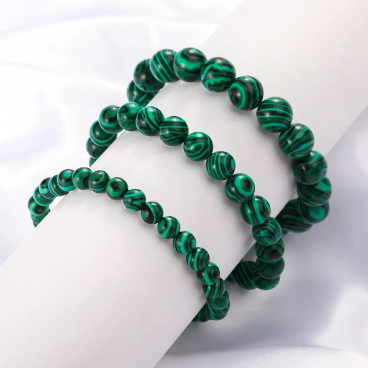 Women's bangle bracelet-Simple Style Geometric Malachite Handmade Bracelets