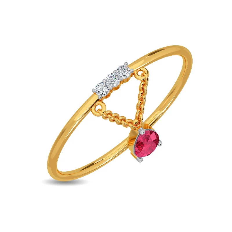 Women's ruby ring-Scarlette Ring